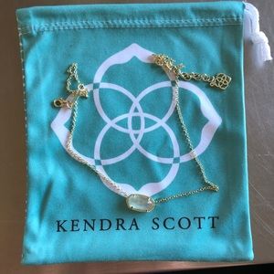 Kendra Scott Elisa pendant in gold and aqua